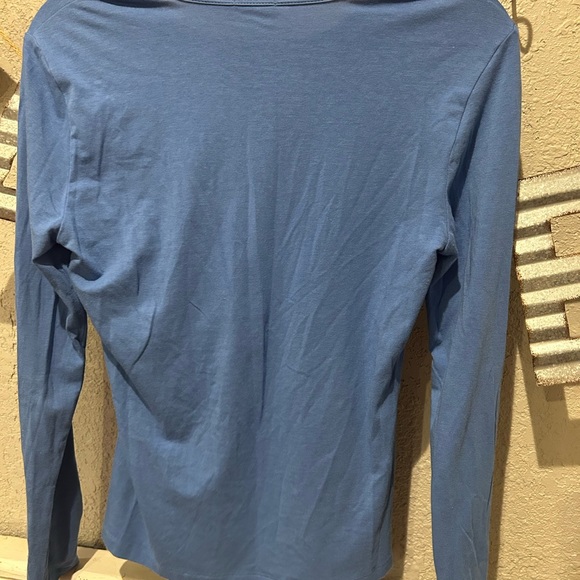 J. McLaughin Blue Long Sleeve Tee - Small - Picture 5 of 6